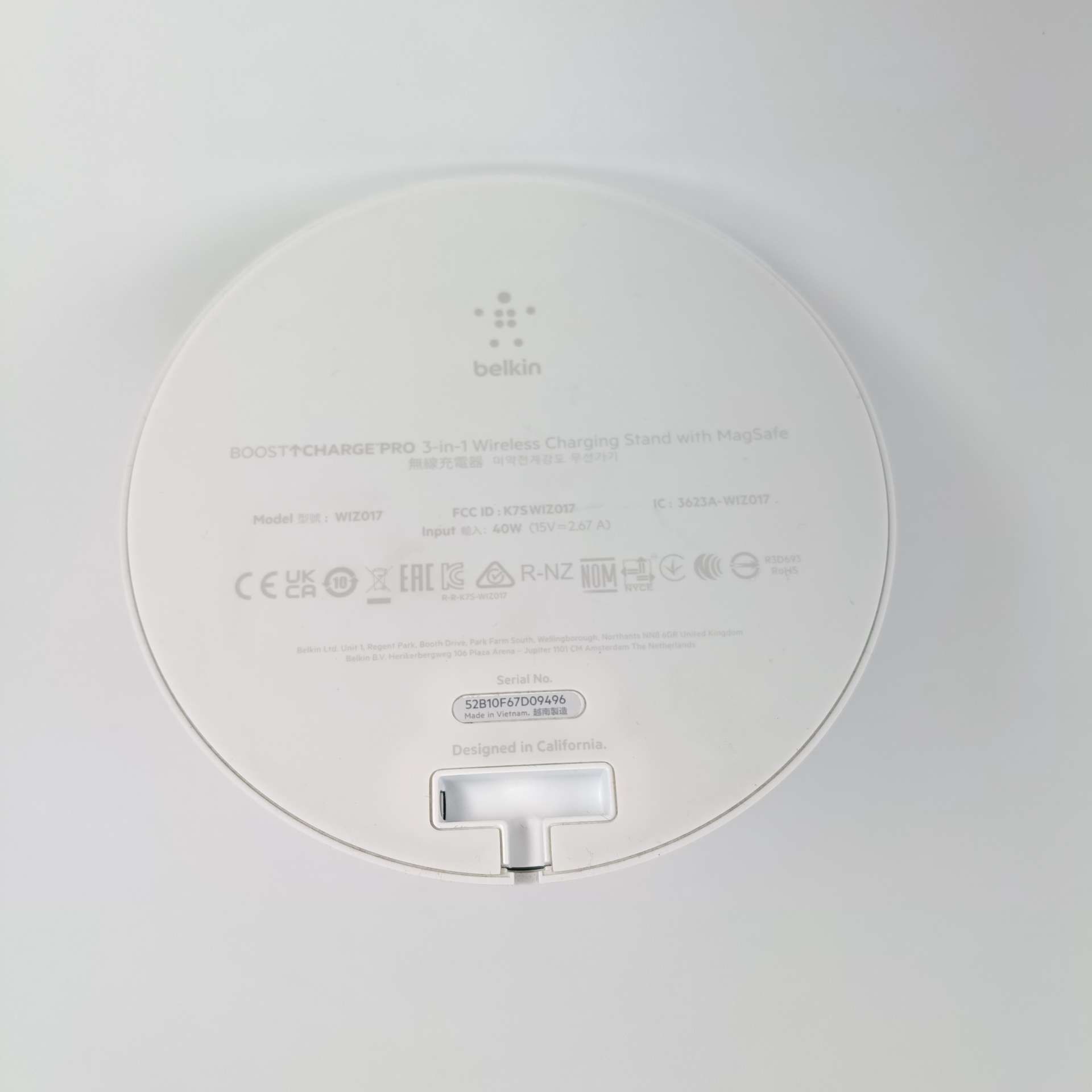 Ładowarka bezprzewodowa Belkin 3in1 MagSafe Biała