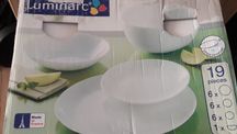 Набор тарелок Luminarc diwali white 19 предметов в подарочной упаковке