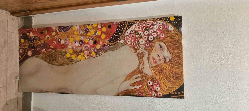 Water Snakes II Gustavo Klimt Quadro Artistico Replica