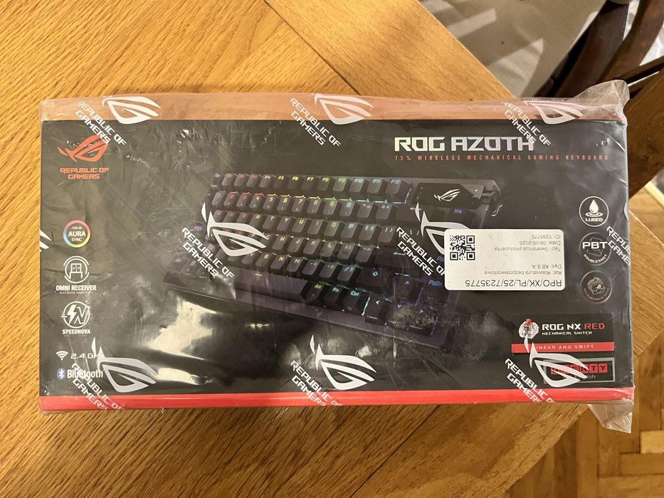 Asus ROG Azoth NX Red X-Kom + Asus ROG Polling rate Booster