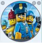 opłatek na tort lego city 20cm