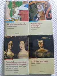 Livros de coleção "Rainhas de Portugal "de círculo de Leitores