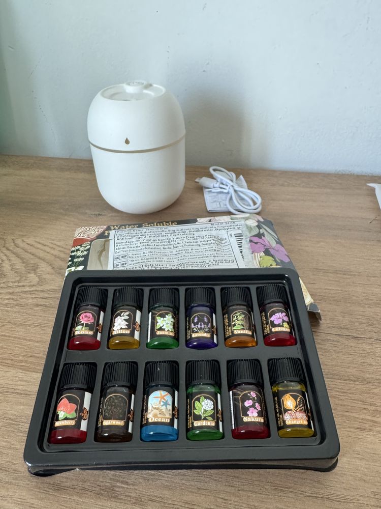 Difusor de Aromas + 12 óleos essenciais
