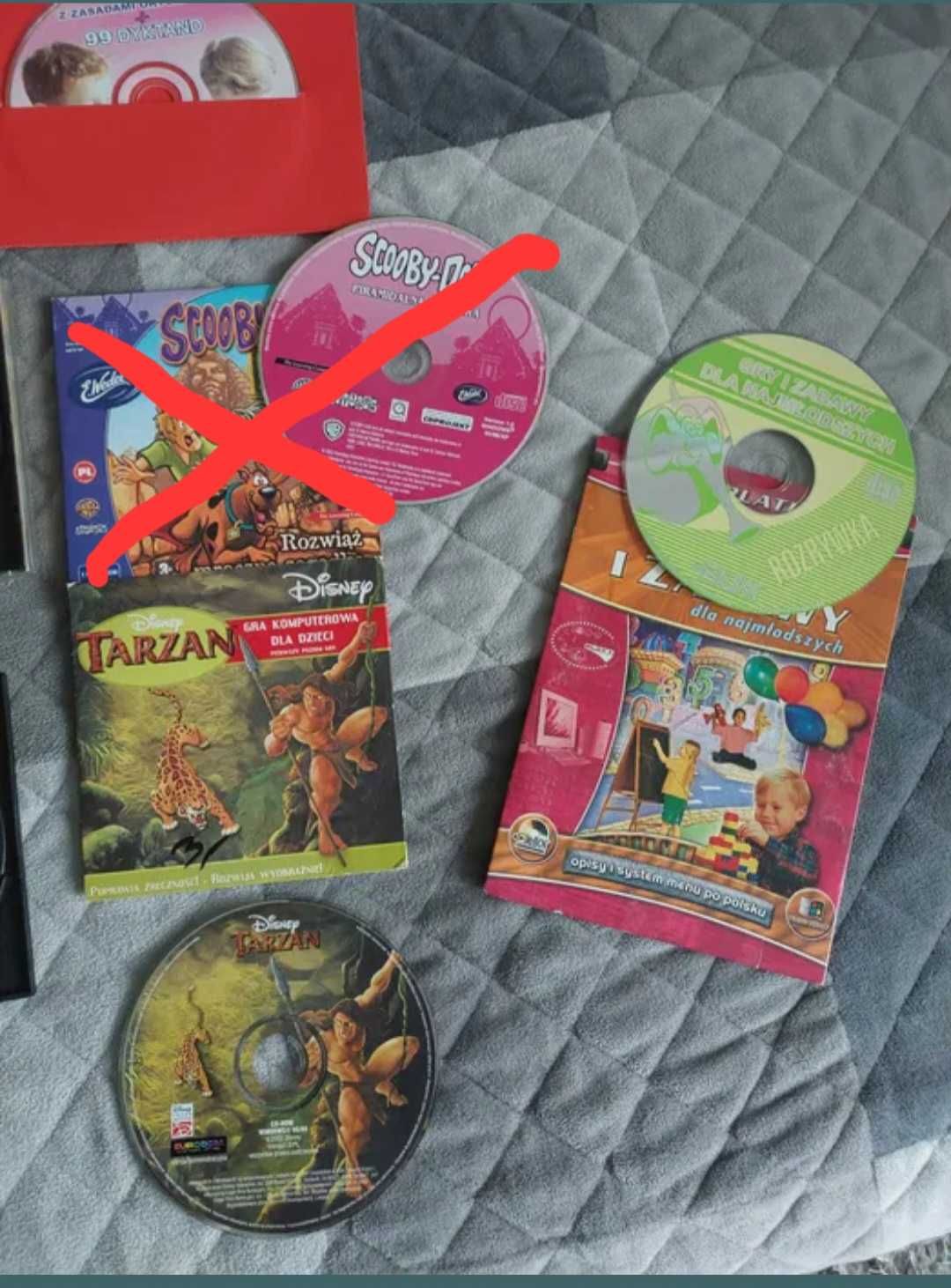 Gry i zabawy na płytach CD 4 sztuki plus gratis