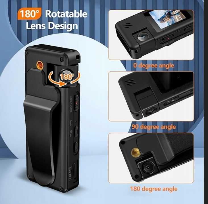 Kamera Hoestr A32 128GB z Obiektywem 180° i Detekcją Ruchu 1080P