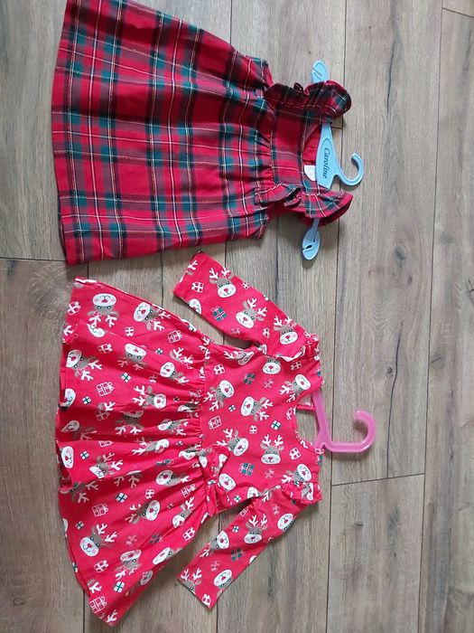 Sukienka, sukienki czerwona H&M ROZM 68, 75