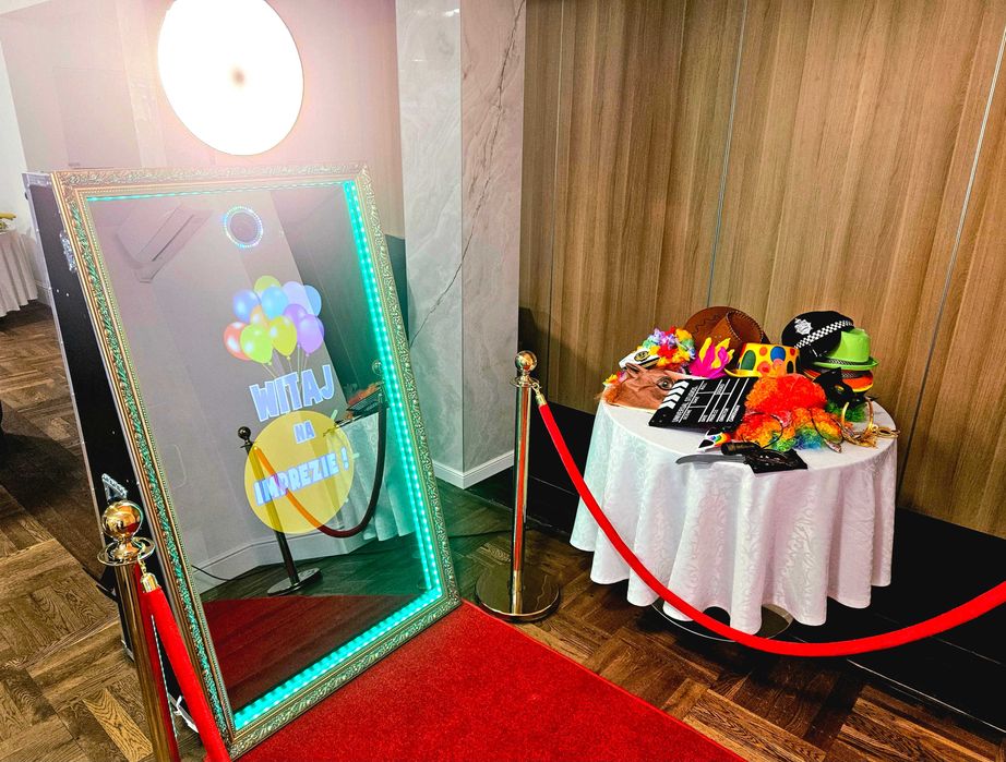 Fotobudka fotobudka 360 vogue wiatraki iskier ścianka balonowa