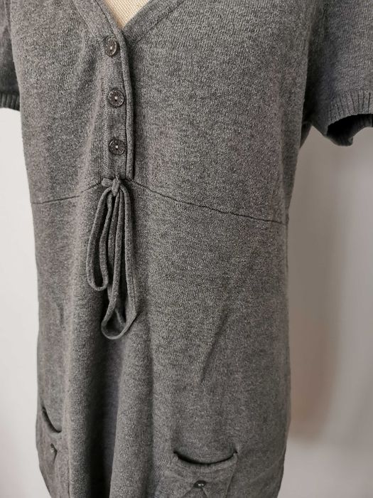 MISTRAL - Firmowa Szara Wygodna Bawełniana Tunika M Nowa