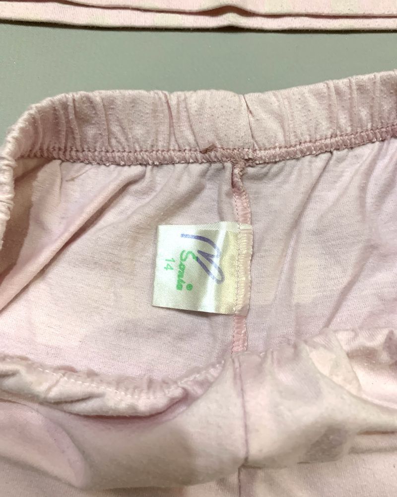 Conjunto pijama de verão Sonia – Rosa – Tamanho 14A