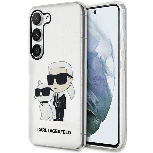 Etui Karl Lagerfeld dla Samsung Galaxy S23 - Przeźroczysty Glitter