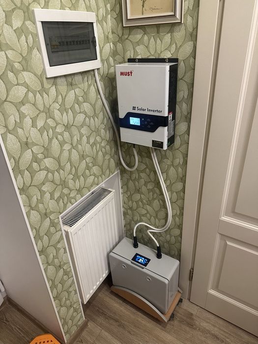 Аккумулятор  +инвертор гибридный =комплект ДЖБ lifepo4 nmc eve catl