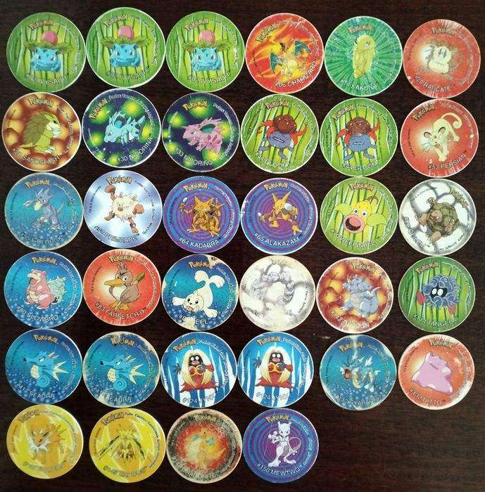 Bundle 153 tazos Pokémon (Matutano)