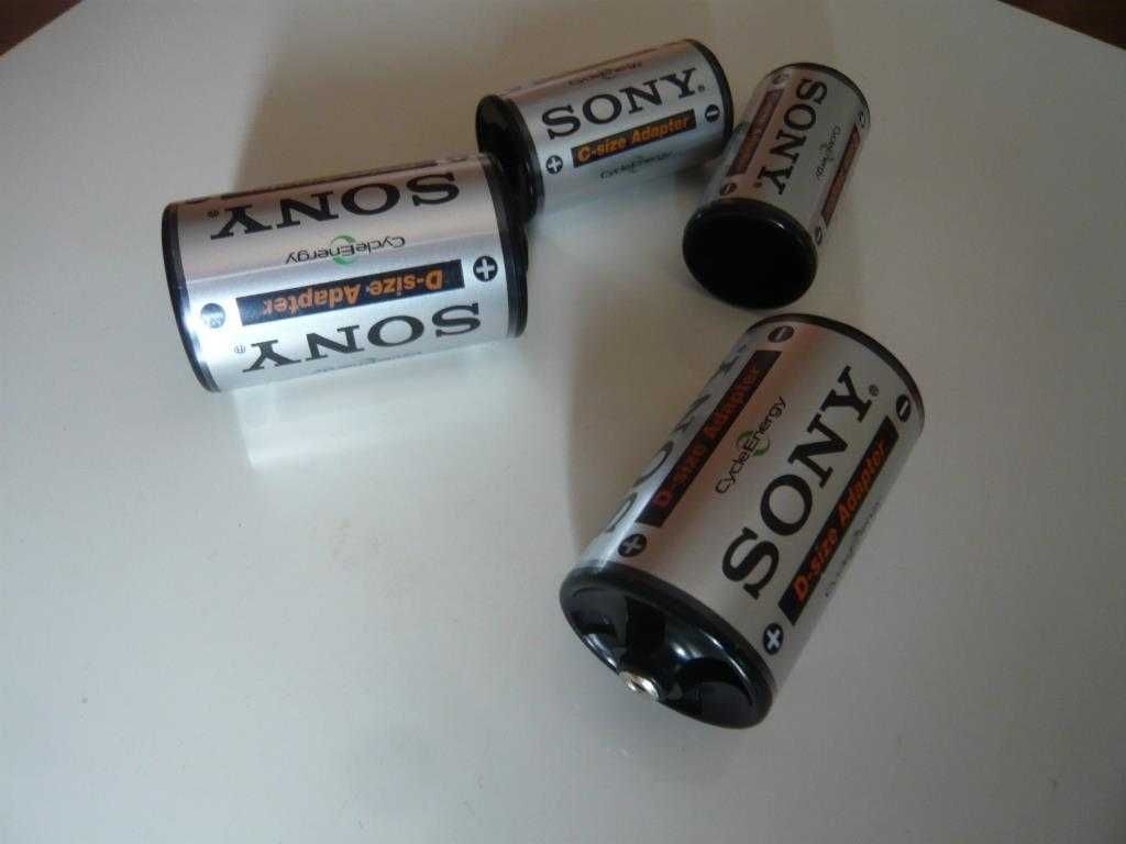 Adaptadores Sony para pilhas AA