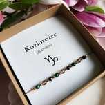 Bransoletka zodiakalna Koziorożec. Prezent. Rękodzieło