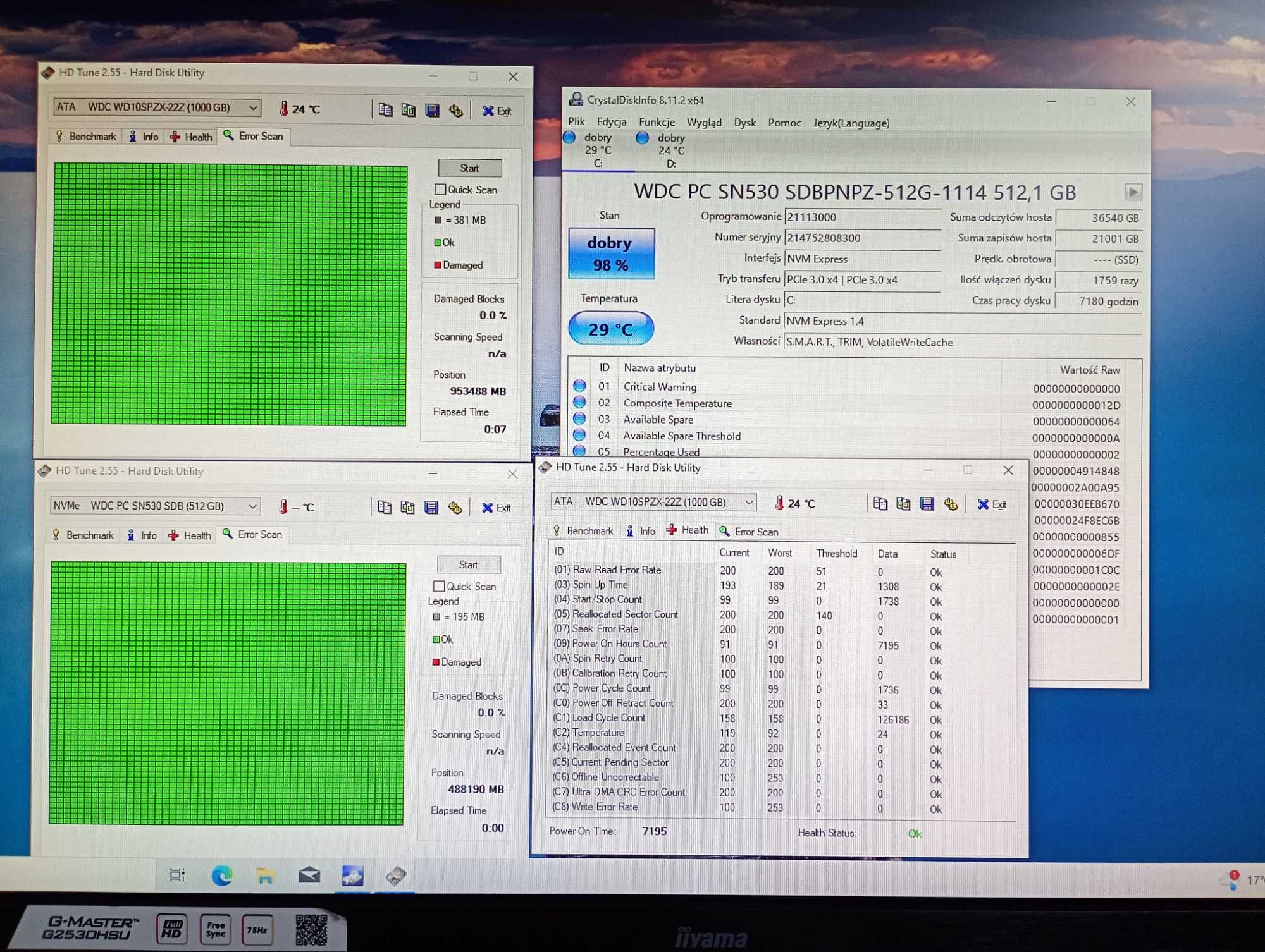 Gamingowy i5 11400 GTX 1660 Super 16Gb M2+HDD WiFi Win10