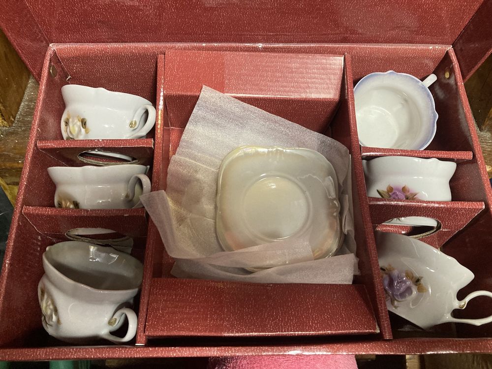Порцеляновая чашка кофейная набор на подарок кофейный
