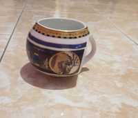 Chávena porcelana fina com imagens egípcias pintada á mão da Limoges