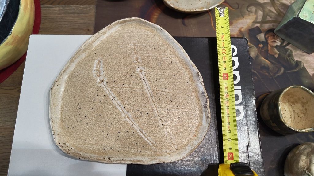 Talerzyk remaciczny z kłosem, handmade