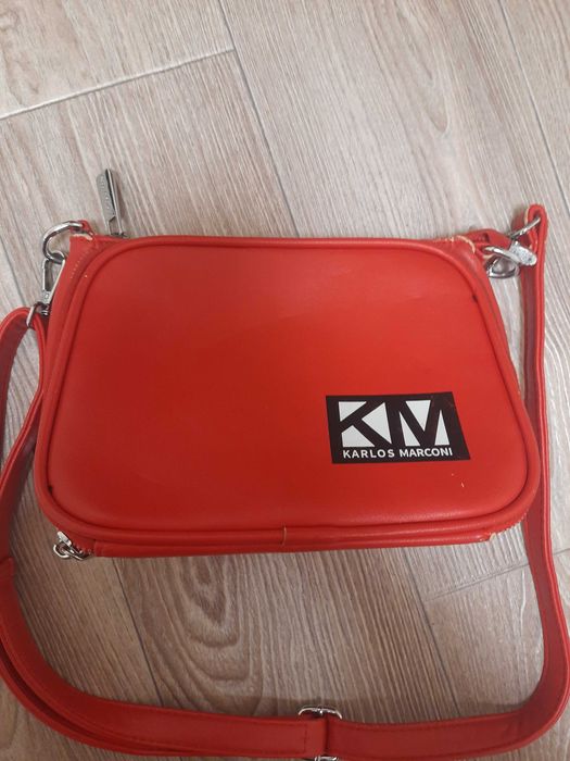 Сумка червоного кольору KARLOS MARCONI