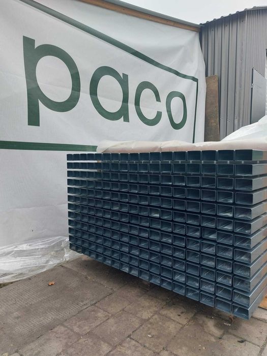 Słupki ogrodzeniowe ocynkowane malowane proszkowo 60x40x2000 grafit