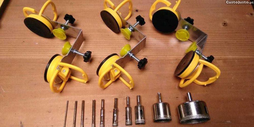 Conj ventosas de ajustar cantos inox
Brocas de Perfuração de Cerâmica.