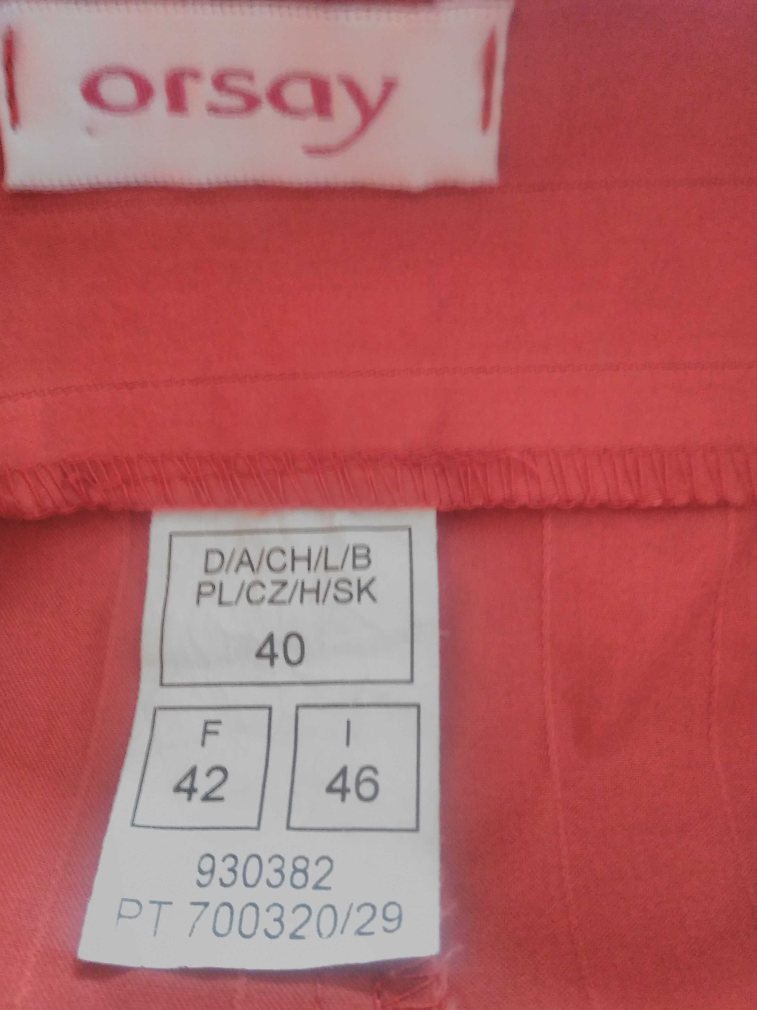 Spódnica czerwona Orsay przygaszona czerwień rozmiar 40