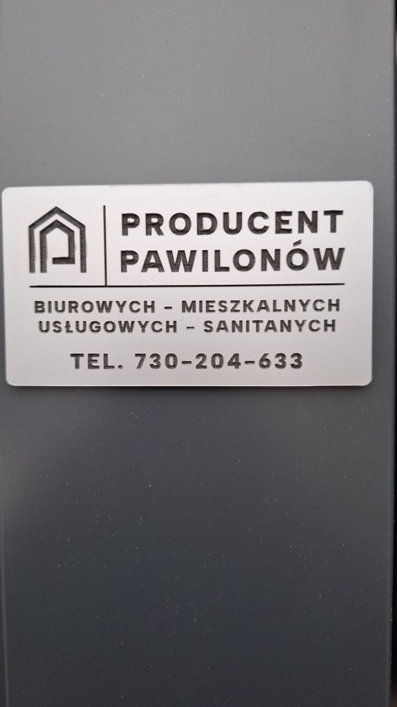 Kontener Pawilon sanitarny Łazienka WC podwójny z płyt warstwowej