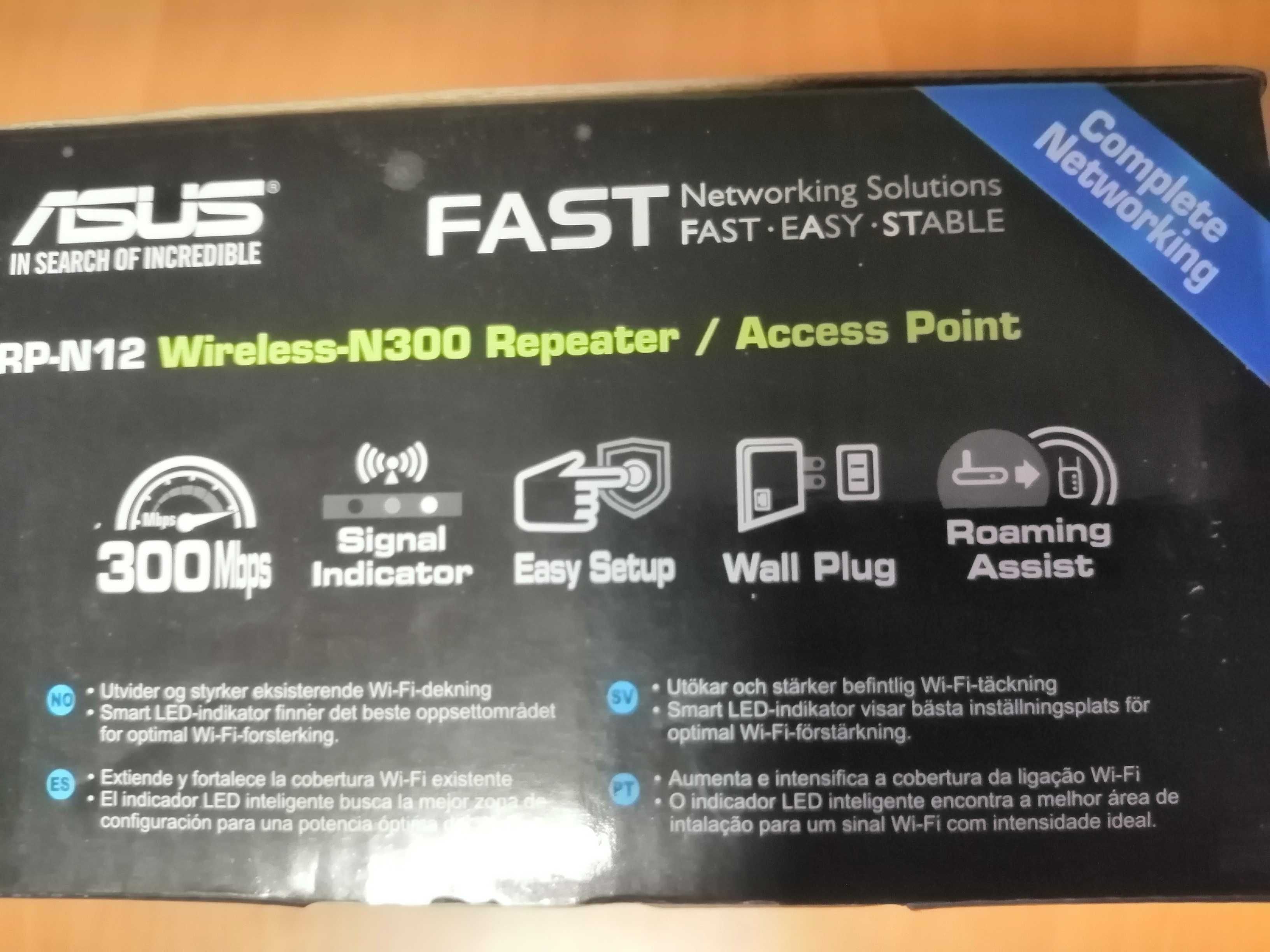 Wzmacniacz sygnału Wi-Fi Asus RP-N12