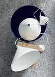 Biale lampy wiszace Ikea Navlinge