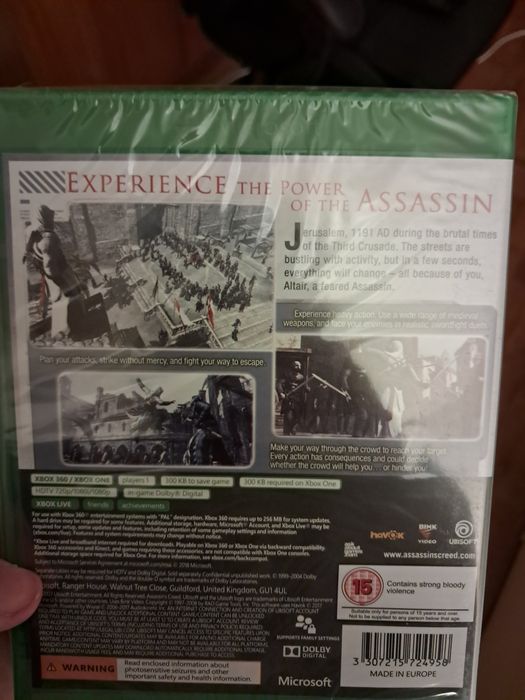 Assassins Creed 1 Edição Limitada Xbox One Novo em Folha e Selado