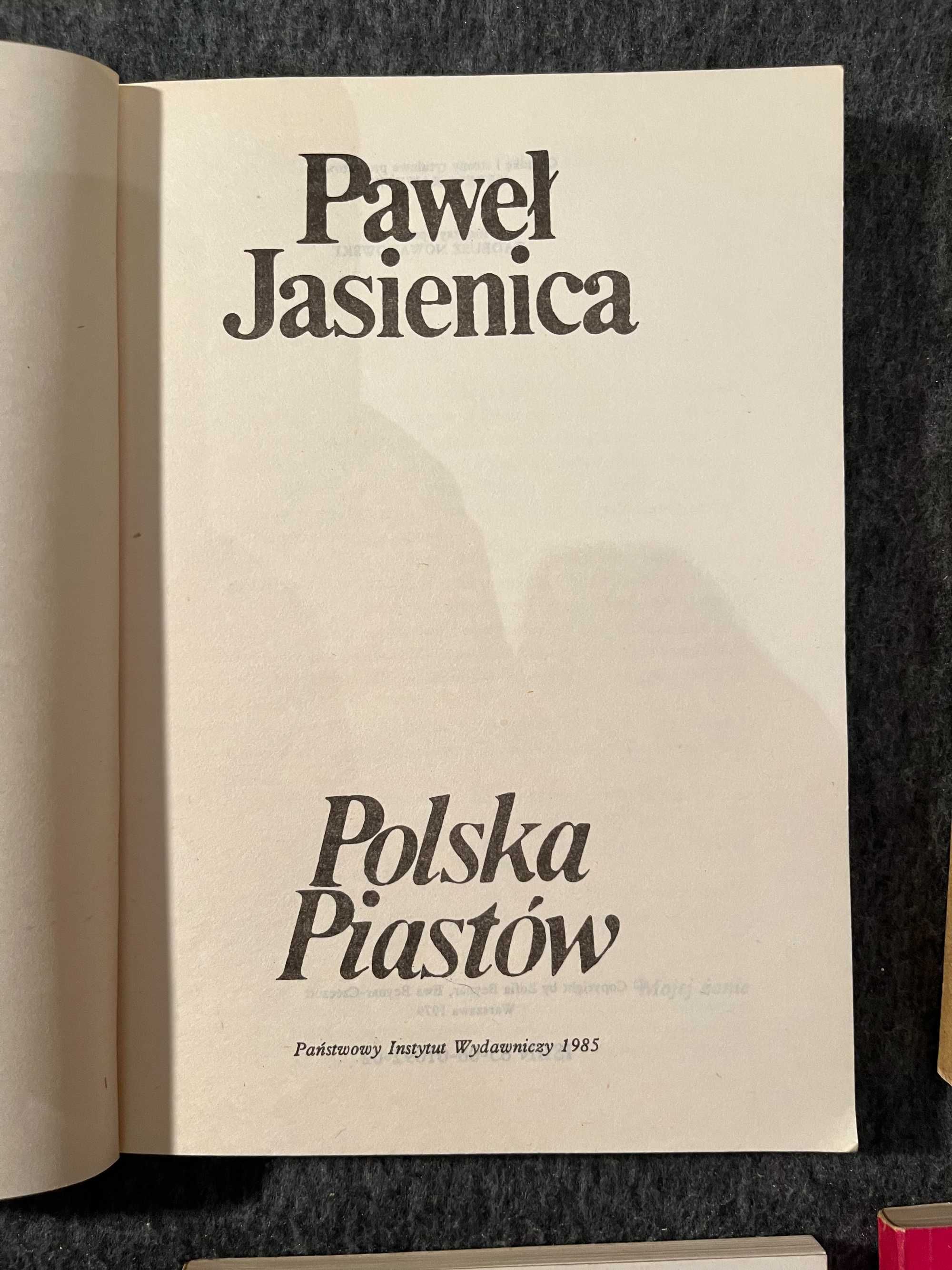 Zestaw książek P.Jasienicy m.in. Polska Piastów, Polska anarchia