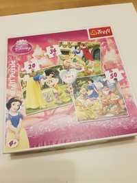 Puzzle dla dzieci dziewczynki Śnieżka Disney