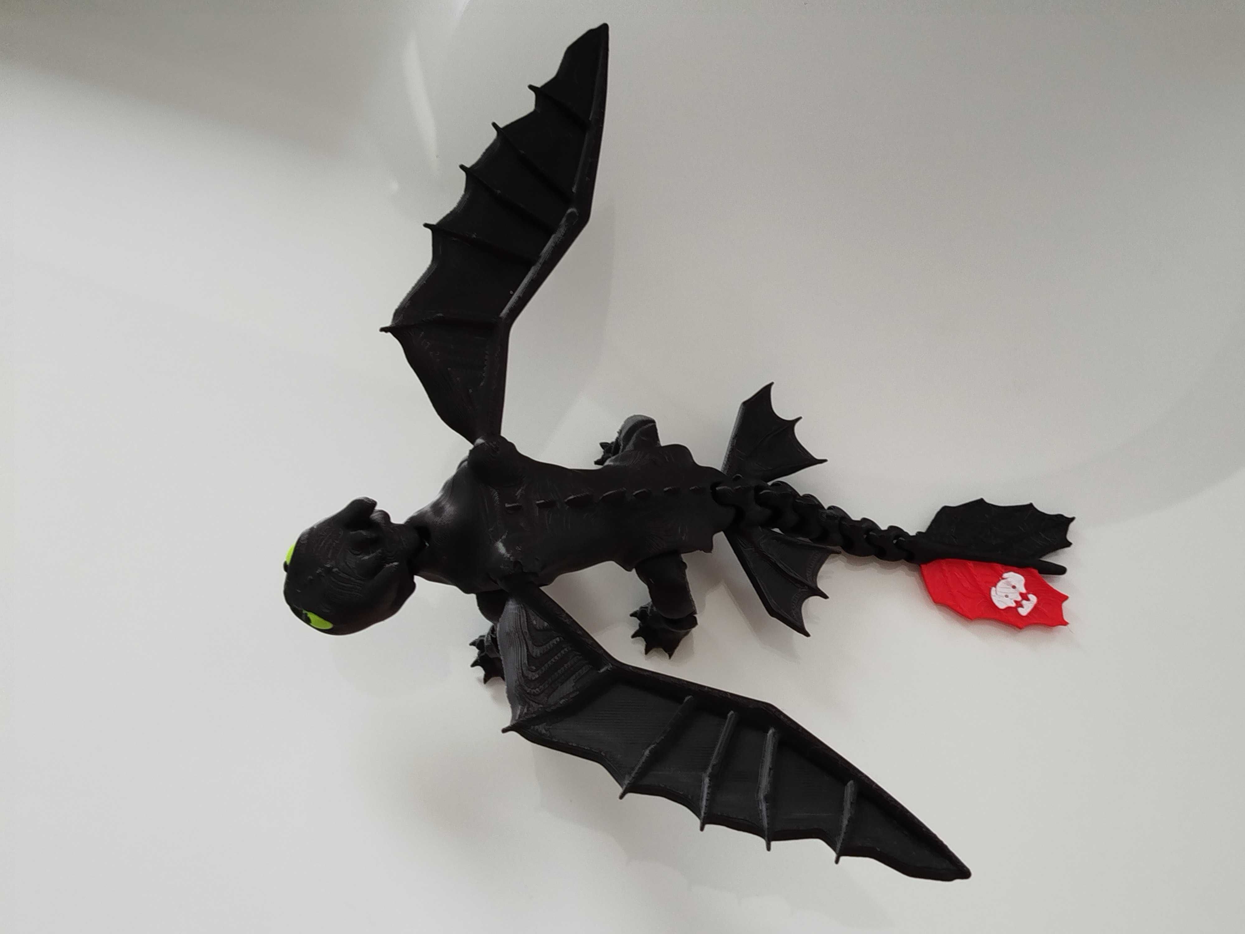 Flexi Dragon Szczerbatek Nocna Furia Toothless Jak wytresowac smoka