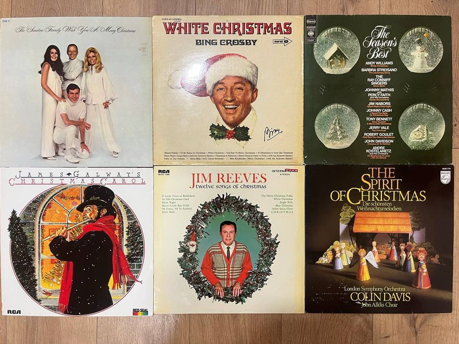 Різдвяні, новорічні вінілові платівки. Рождественские пластинки, винил