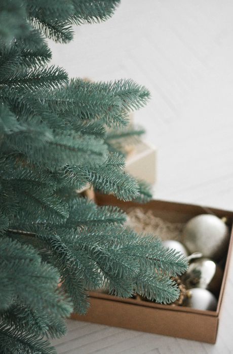 Штучна ялинка "Королівська блакитна" лита, Новорічна ялинка, ель,