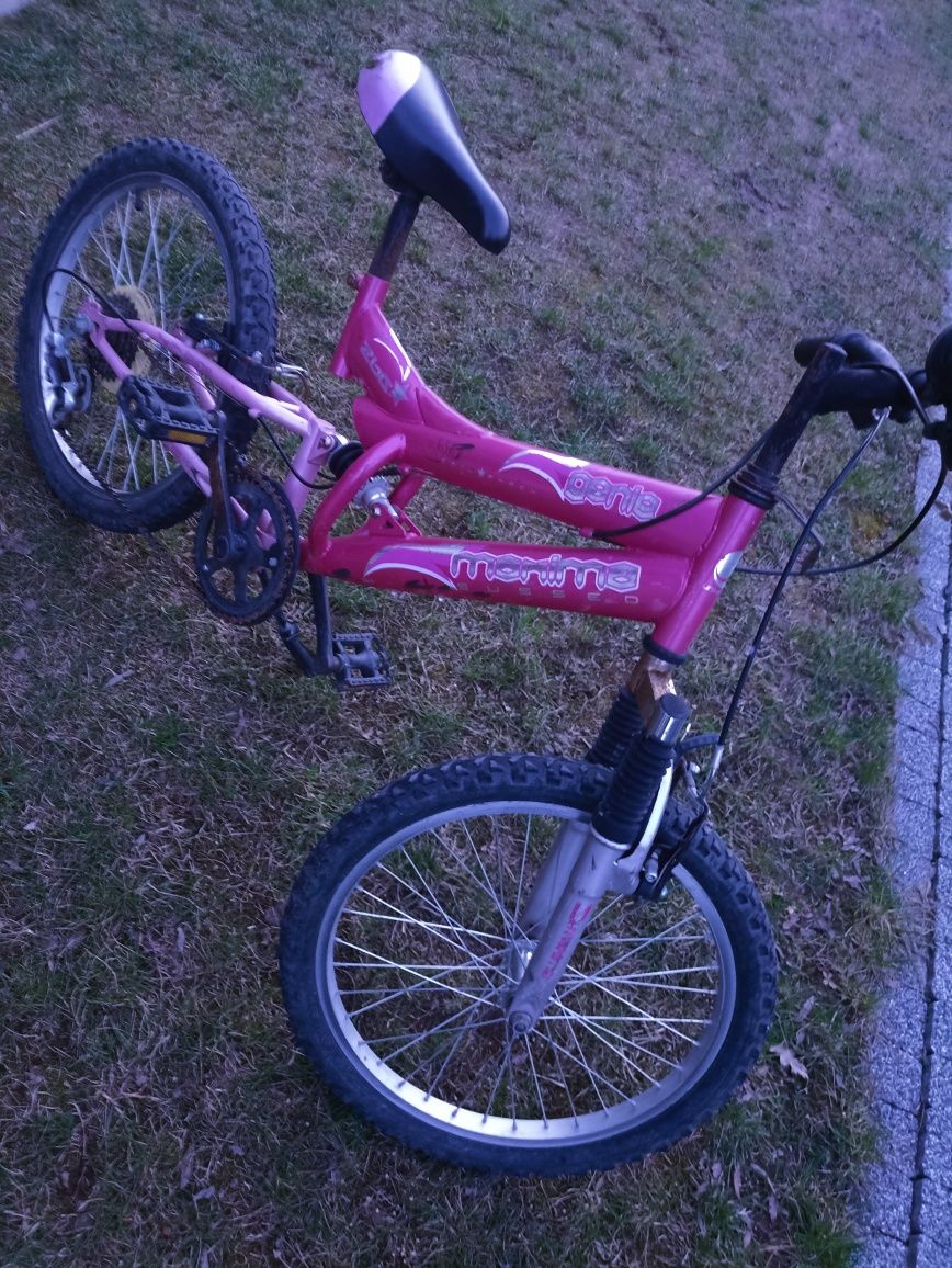 Rower różowy dla dziewczynki 20 cali