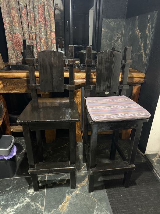 Барные стулья с дерева