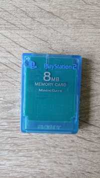 Karta pamięci do Playstation 2 (PS2), niebieski kolor, 8MB