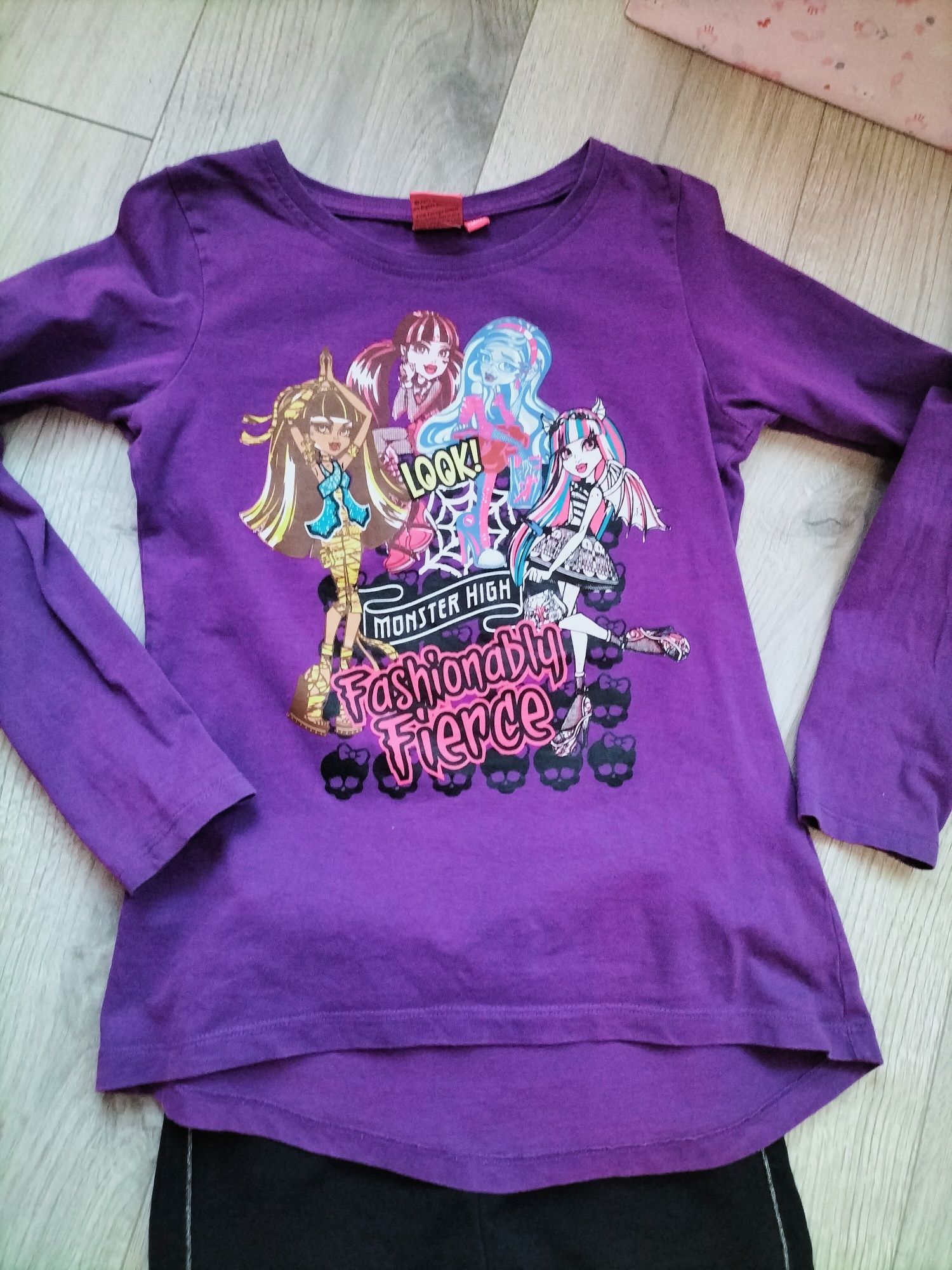 Komplet spodnie Smyk i bluzka Monster High 134/140