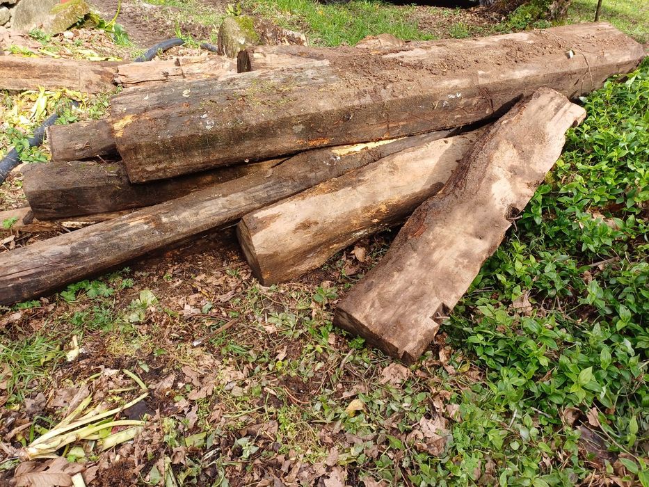 Vendo vigas em castanho