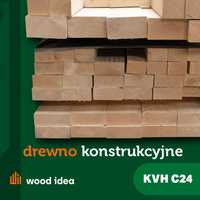 Kantówka 5x10 cm o długości do 13 m: drewno konstrukcyjne KVH C24