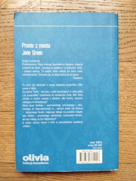 Jane Green Prosto z mostu - Literatura w spódnicy