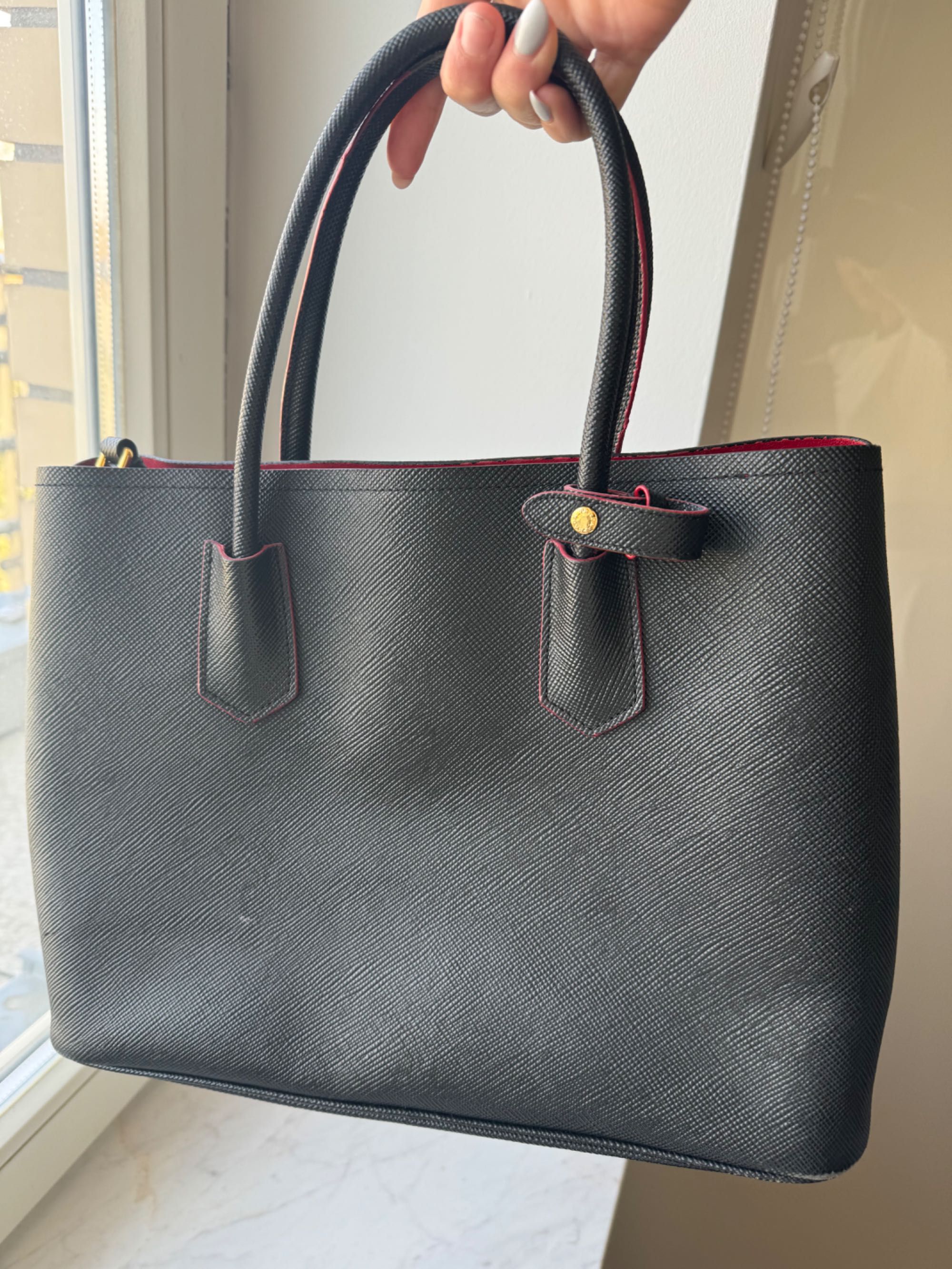 Prada bag, tote bag, elegant