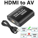 Переходник HDMI на AV RCA, конвертер, адаптер