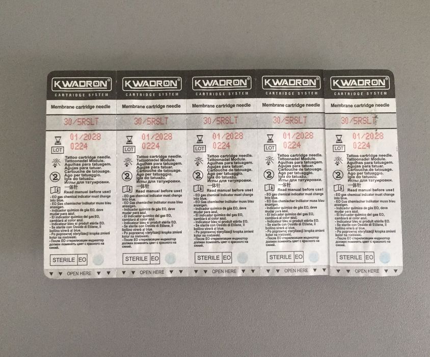 Igły cartridge do tatuażu KWADRON RL RS SEM MG FL 148szt + DYNAMIC BLK
