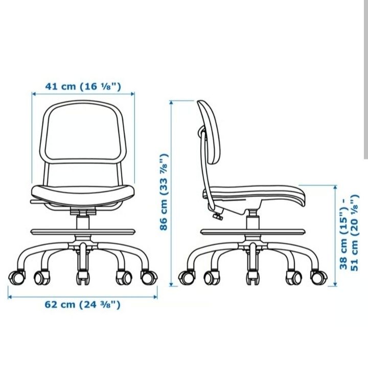 VIMUND krzesło ikea
Dziecięce krzesło biurowe