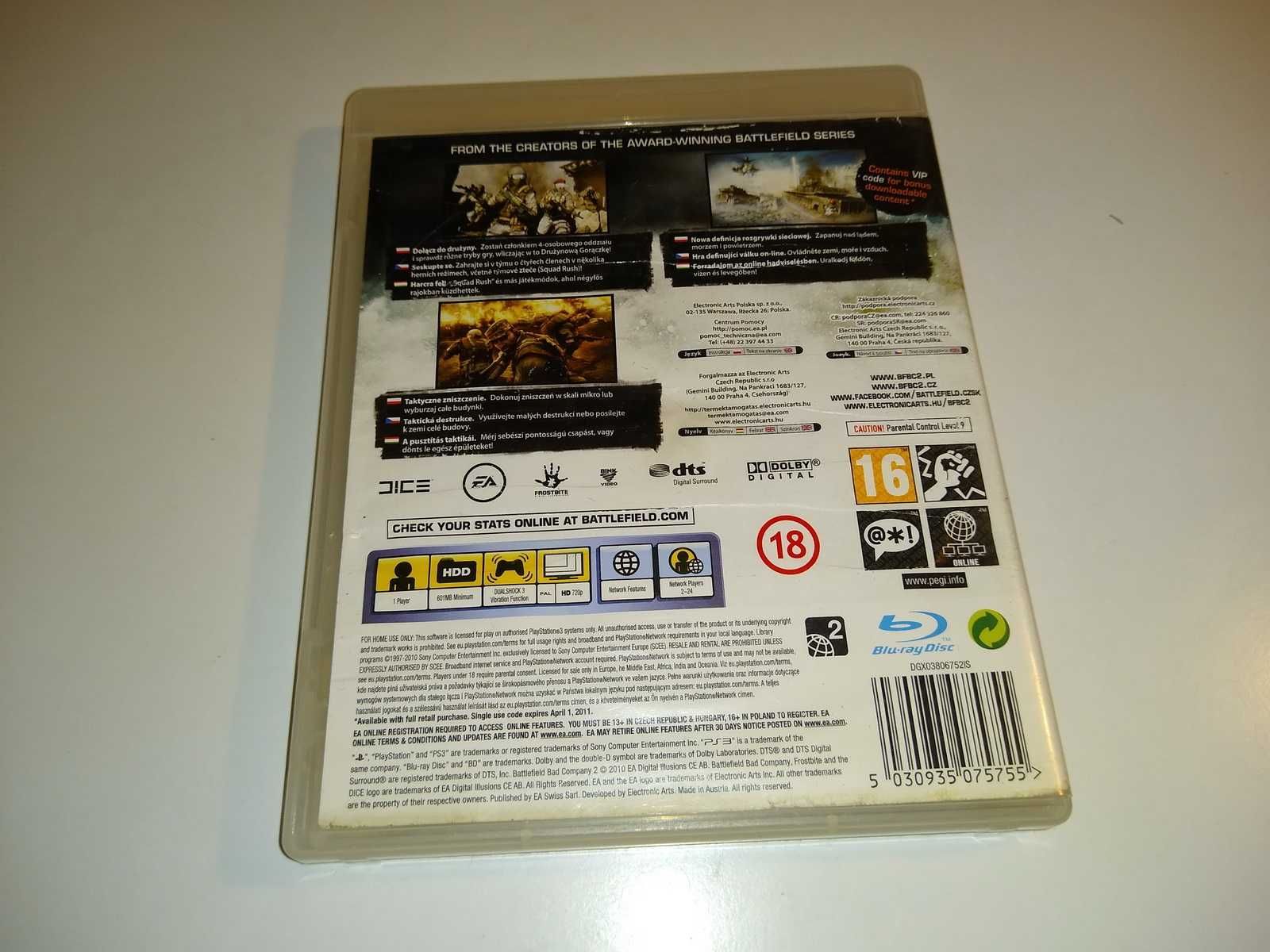 Battlefield Bad Company 2 Ps3 bez rys