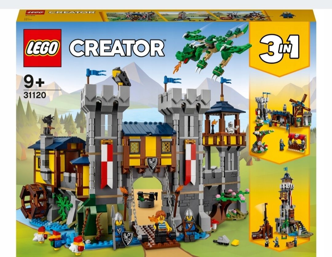 LEGO Creator 3w1 Średniowieczny zamek 31120 nowe