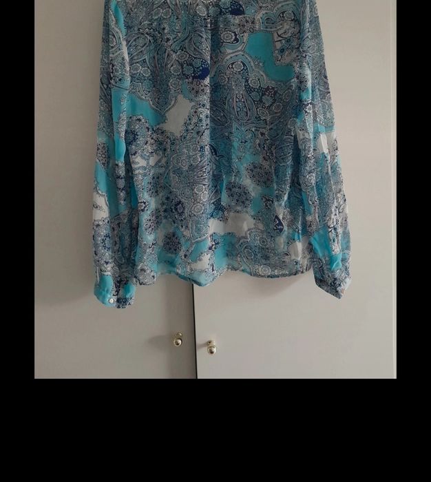 Max niebieska zwiewna bluzka koszula na wiosnę 38 M next h&m c&a