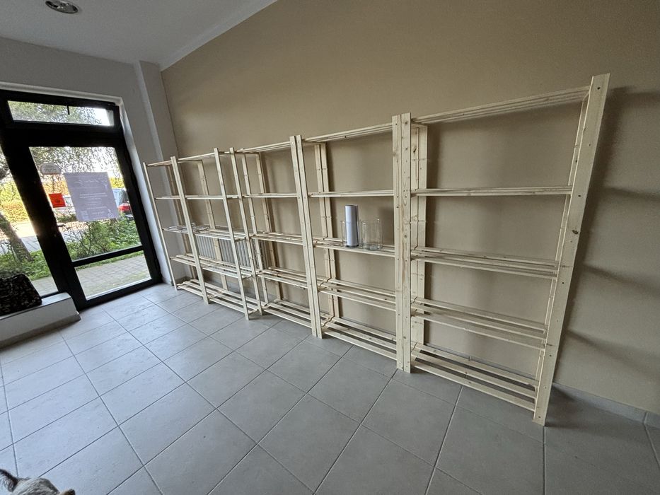 Regał, regały, 9 szt., regał drewniany, regał piwniczny